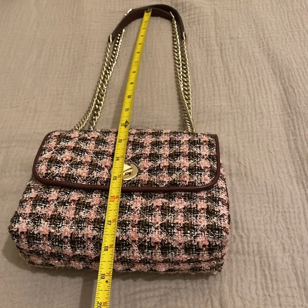 Kate Spade beautiful tweed shoulder / crossbody bag. Like new.